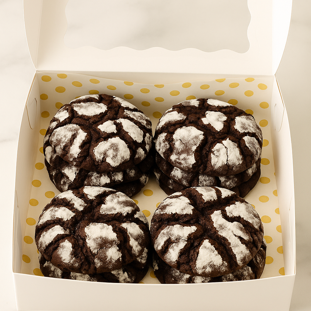 Midnight Magic Crinkle Cookies
