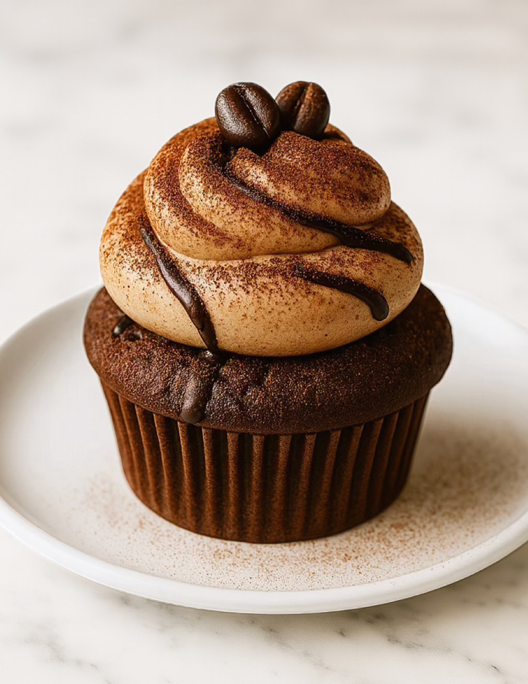 Mocha Coffee Latte Cupcake