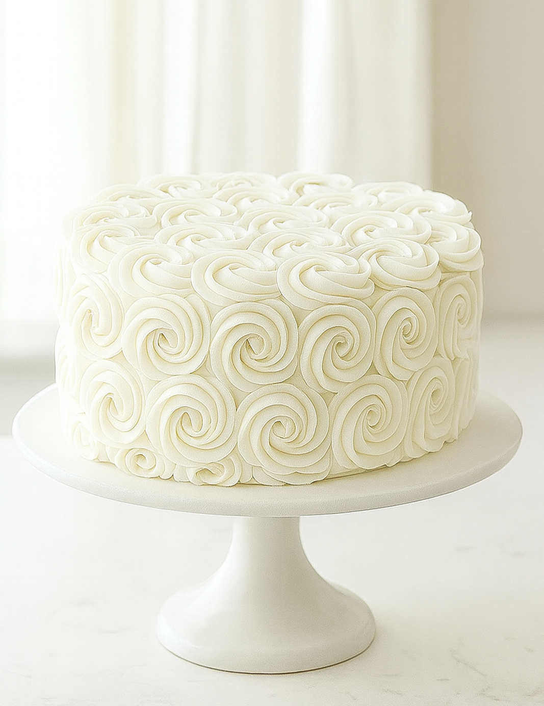 Scarlet Rosette Delight Cake