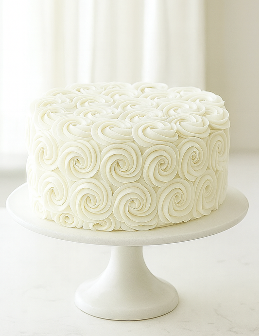 Scarlet Rosette Delight Cake